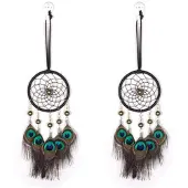 Tlily 2X Dream Catcher Bilhänge Vindspel Fjäderdekoration Heminredning & Vägghängande Prydnad