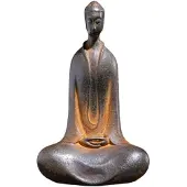 Semoic Buddhastaty Enkel Buddhistisk Hem- och Trädgårdsdekoration Tänkande Skrivbordsstatyett