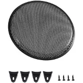 Jojomino 12-Tums Högtalargaller Järn Subwoofer Högtalarcirkelskydd Ljudnätskydd för Bil Husbil Högtalarskydd