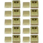 Torribaly 10X AluminiumhöLje SkärmningshöLje RF-Box Elektromagnetisk Gyllene Ledande Oxid