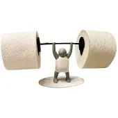 Torribaly Fitness Tyngdlyftning Toalettpappershållare Intressant Badrumsdekoration 3d-Tryckt Pappershållare