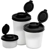Semoic Salt- och Pepparshakers Fuktsäkra Resekryddset Kryddburk med Lock