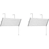 Torribaly 2X Aluminiumgaller Luftkonditionering Vindruta Anti-Direkt BlåSande Luftdeflektor HushåLlsluftkonditionering Baffel