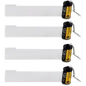 Tlily 4-Pack Sublimeringsminnesfilmrulle-Nyckelring, Dubbelsidig Sublimeringsblank Kamerafilmrulle-Nyckelring