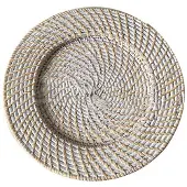 ISTOVO Rottingbricka Retro Elegant Fruktfat Rund Dessertfat Bordsdekoration Vit