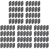 Torribaly 100X 18650 Litiumbatteri Dubbelhållarfäste för Gör-Det-Själv-Cellpaket Svart