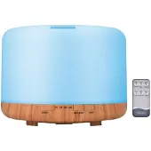 Tlily Eterisk Oljespridare 500ml Luftfuktare Diffusorer Aromaterapidiffusor med Fjärrkontroll EU-Kontakt