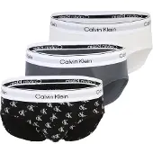 Calvin Klein 3 Pack Hip Briefs Icon Cotton Stretch