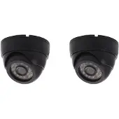 Torribaly 2X CCTV Camera HD 800TVL Security Dome Camera Outdoor