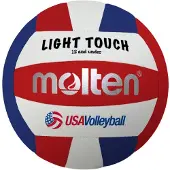 Molten MS240-3 Light Touch Volleyball Red/White/Blue