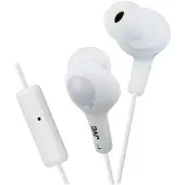 JVC HA-FR6 Gumy Plus In-Ear-hrlurar med fjrrkontroll och mikrofon (vit)