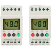 Torribaly 2X Spänningsdetekteringsrelä SVR1000 Spänningsskydd Digitala EnfasöVervakningsskyddsreläer,ACDC 24-48V