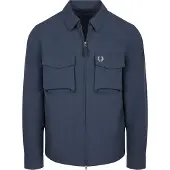 Fred perry Overshirt Pocket Ribstop arinblå örkblå Blå Storlek