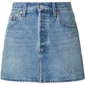 Levi's Kjol 'Icon Skirt' blå denim / silver