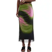 Desigual Kjol oliv / rosa / svart