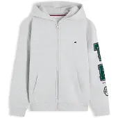 Tommy Hilfiger Varsity Logo Appliqué Zip Thru Hoody