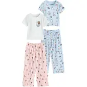 Next Pyjamas ljusblå / brun / rosa / vit