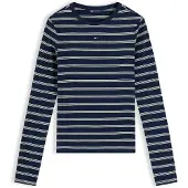 Tommy Hilfiger T-shirt 'Essential' mörkblå / vit