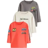 Next T-shirt mörkgrå / orangeröd / ullvit