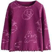 Next T-shirt syrén / rödviolett