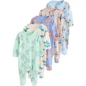 Next Pyjamas beige / ljusblå / ljusgrön / vit