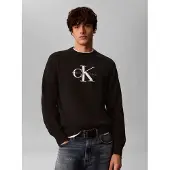 Calvin Klein Jeans Sweatshirt grå / svart / vit