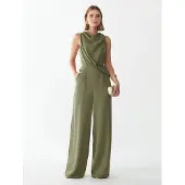 BWLDR Jumpsuit 'DALIA' oliv