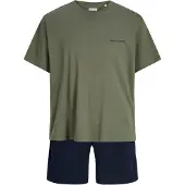 Jack & Jones Pyjamas kort 'JACEVEREST' marinblå / vass
