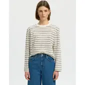 Selected Essential Boxy T-shirt Med Lång ärm