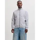 Jack & Jones Sweatjacka 'JJEBradley' ljusgrå