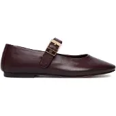 Tommy Hilfiger Leather Buckle Mary Jane Ballerinas