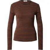 Drykorn T-shirt 'NURIT_2' choklad / orange