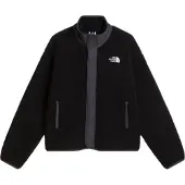 The North Face - Varumärken - W Cragmont Snap Front Fleece Jacket TNF Black Anthracite Grey för Unisex - Storlek L - Svart