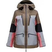 Peak Performance - Skidjackor dam - W Vertical Gore-Tex Pro Jacket Terrain Tan Lt Grey för Unisex - Storlek L - Brun