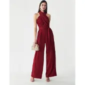 BWLDR Jumpsuit 'TORI' röd