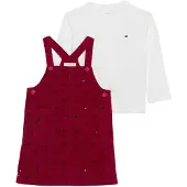 Tommy Hilfiger Relaxed Heart Dungaree Dress Set