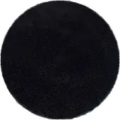 Strado Alpaca rund matta 120x120 AlpaBlack
