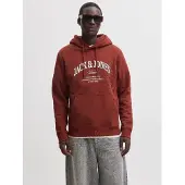 Jack & Jones Sweatshirt 'JJEDenver' safir / mörkröd / vit