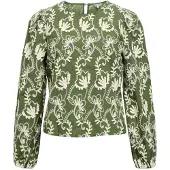 Object Blus 'OBJMya' kräm / oliv