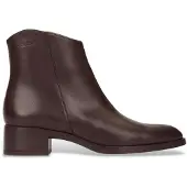 Wonders för kvinnor. D-1801 Bonjour ankelstövlar i brunt läder (41), Hud, 1 till 3 cm, Zip, Casual