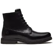 Timberland för män. TB0A2N2GW021 Stormbucks svarta läderkängor (43), Hud, Karta, Zip, Casual