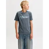 Jack & Jones Junior T-shirt 'JJTOM' ljusblå / grå / vit
