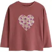 Next T-shirt kastanjebrun / cappuccino / lila