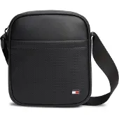 Tommy Hilfiger Enamel Flag Perforated Crossbody Reporter Bag