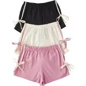 Trendyol Pyjamasbyxa rosa / svart / vit