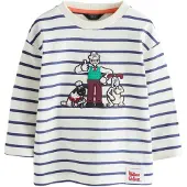 Next T-shirt 'Wallace & Gromit' ecru / mörkblå / grön / vit