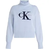 Calvin Klein Jeans Tröja marinblå / ljusblå / silvergrå