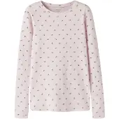 Name it T-shirt choklad / lavendel / rosa