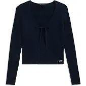 Tommy Hilfiger Tommy Jeans Extra Slim Logo Tie Neck Cardigan