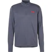 Under Armour Funktionstopp 'Tech Utility' grå / basalgrå / röd / ljusröd